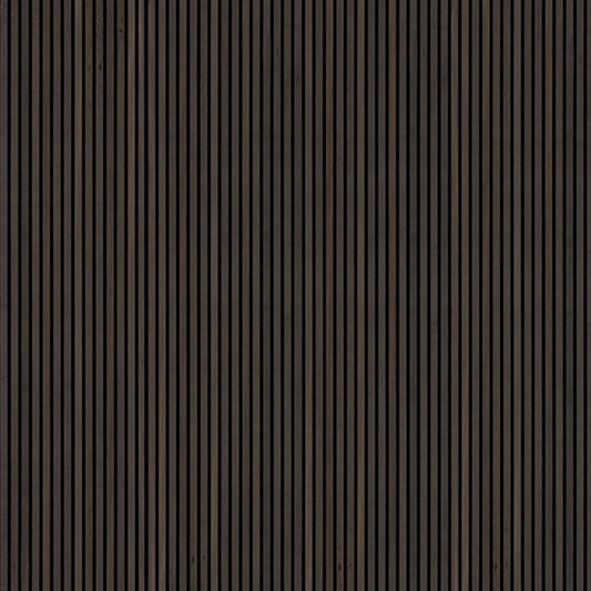 Acoustic Wood Slat Panelling Umber 9.5"x94.5" (6.23sf/pc) $70/Pc