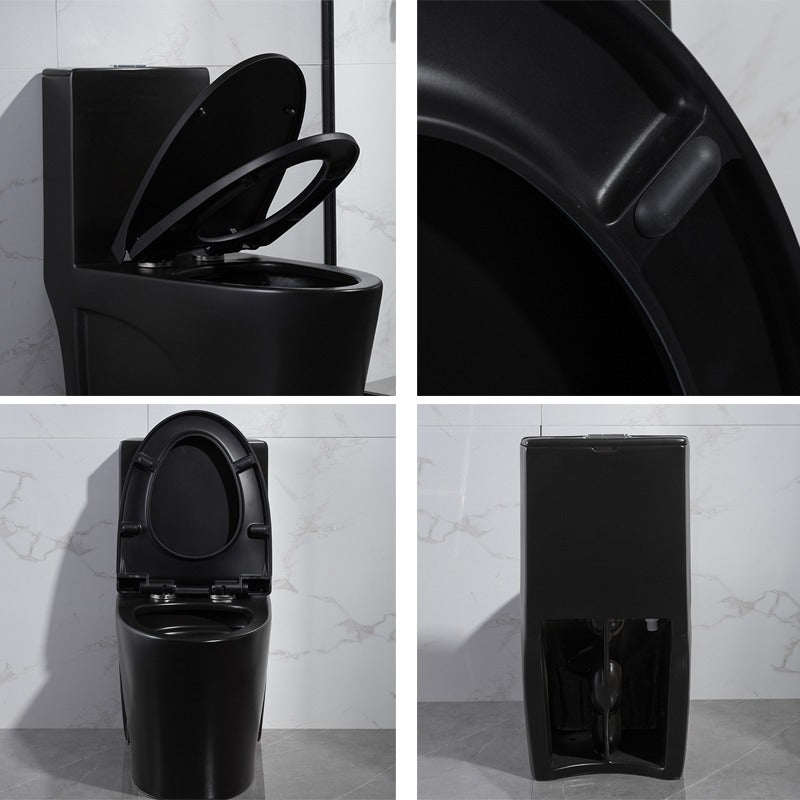 F&D One- Piece Toilet With Elongated Bowl Black 6005Mb