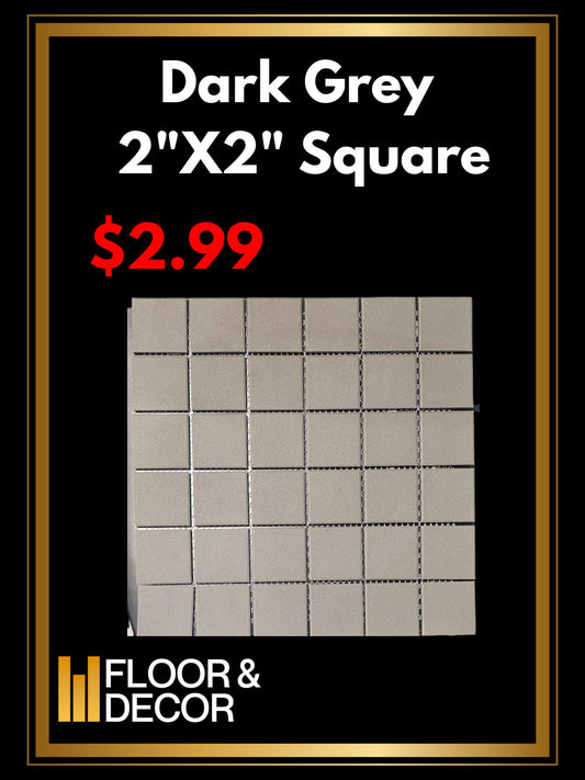 Dark Grey 2"X2" Square