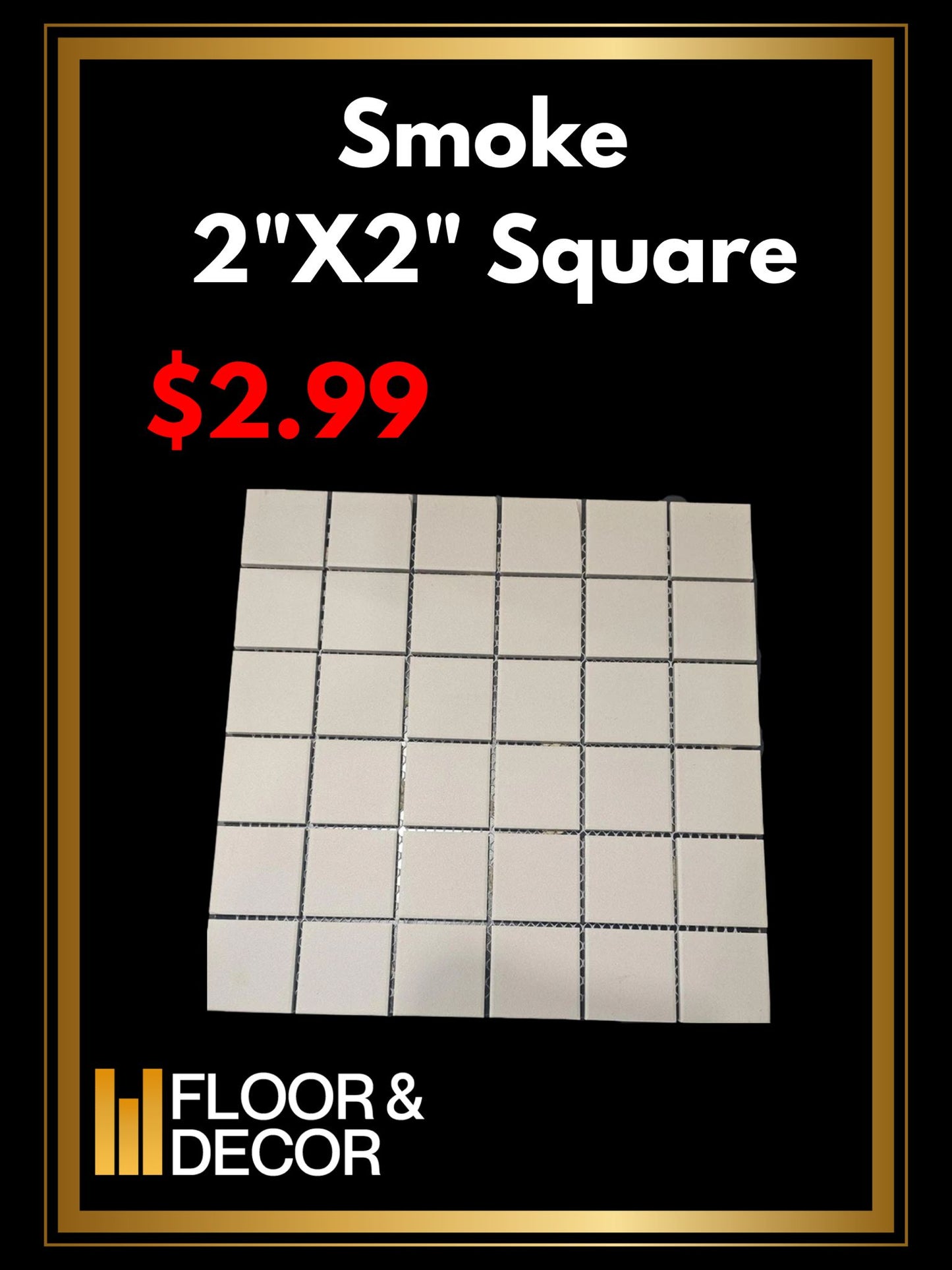 Smoke 2"X2" Square