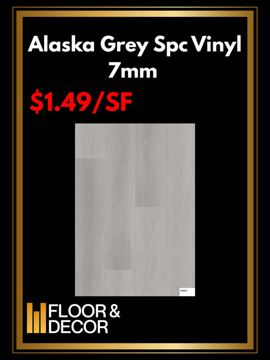 Alaska Grey  Spc Vinyl 7mm @ $1.49/sf