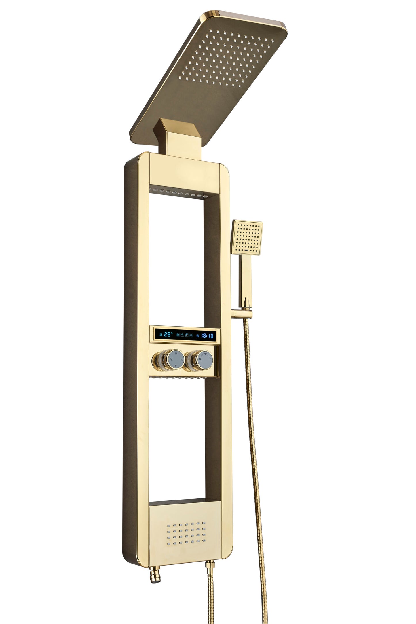 Luxury Shower Panel Tower Stainless Steel with LCD Screen ZM8103