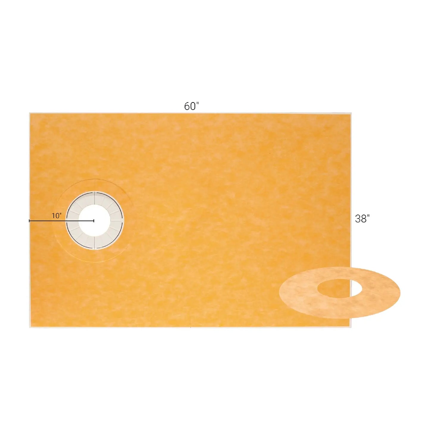 Schluter®-KERDI-SHOWER-T Prefabricated Offcenter sloped shower tray