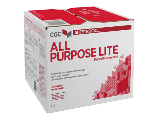 CGC All Purpose Lite Drywall Compound (Red), Ready-mixed, 17l