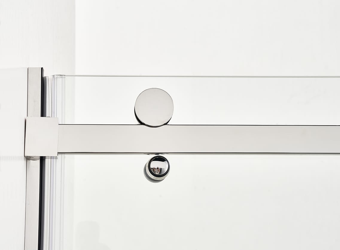 F&D Frameless Shower Glass Door - Chrome