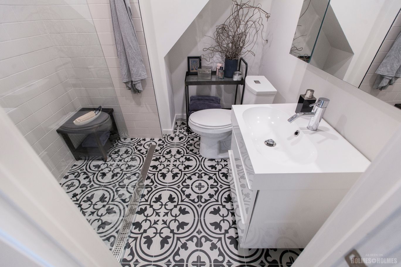 Schluter®-KERDI-LINE Linear drain Solid Grate Chrome