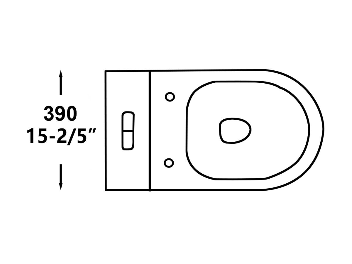 F&D One- Piece Toilet With Elongated Bowl Black & Gold 6011
