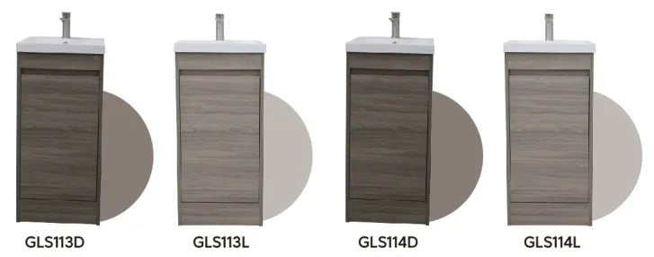 Powder Room Vanity With Ceramic Sink