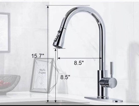 F&D  1 Lever Handle Pull-Down Kitchen Faucet