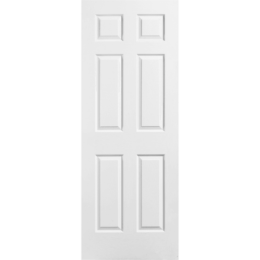 F&D 6 Panel Textured Hollow Core  Door