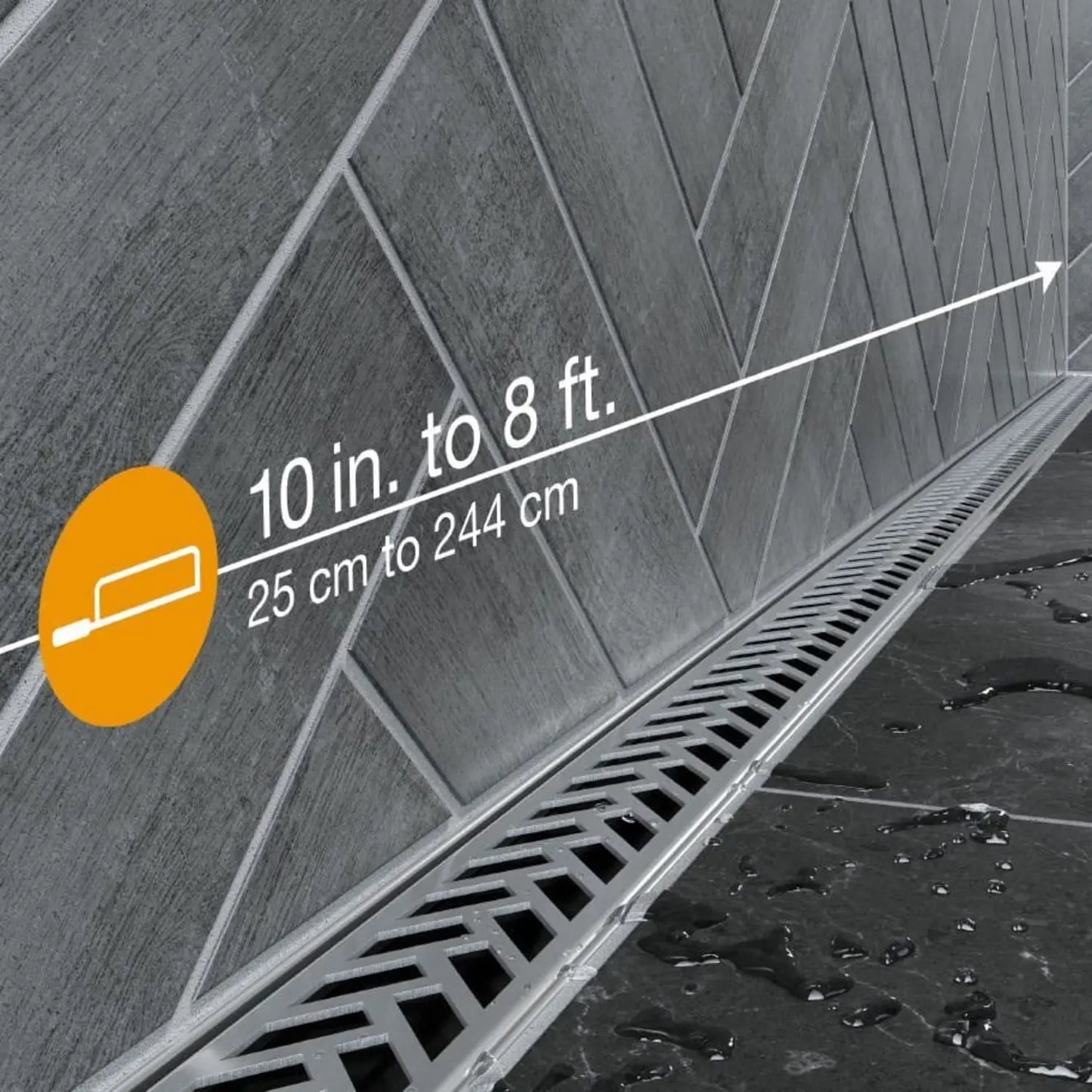 Schluter®-KERDI-LINE-VARIO Herringbone Grate & Channel body