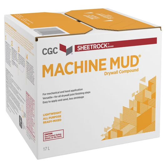 CGC Sheetrock Machine Mud Drywall Compound, Ready-Mixed, 17 L Carton