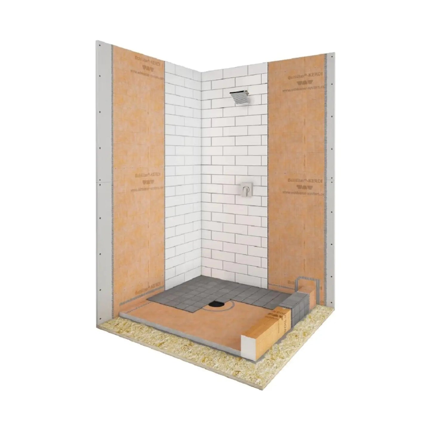 Schluter®-KERDI-SHOWER-KIT-FL 38" x 60" ABS FLANGE