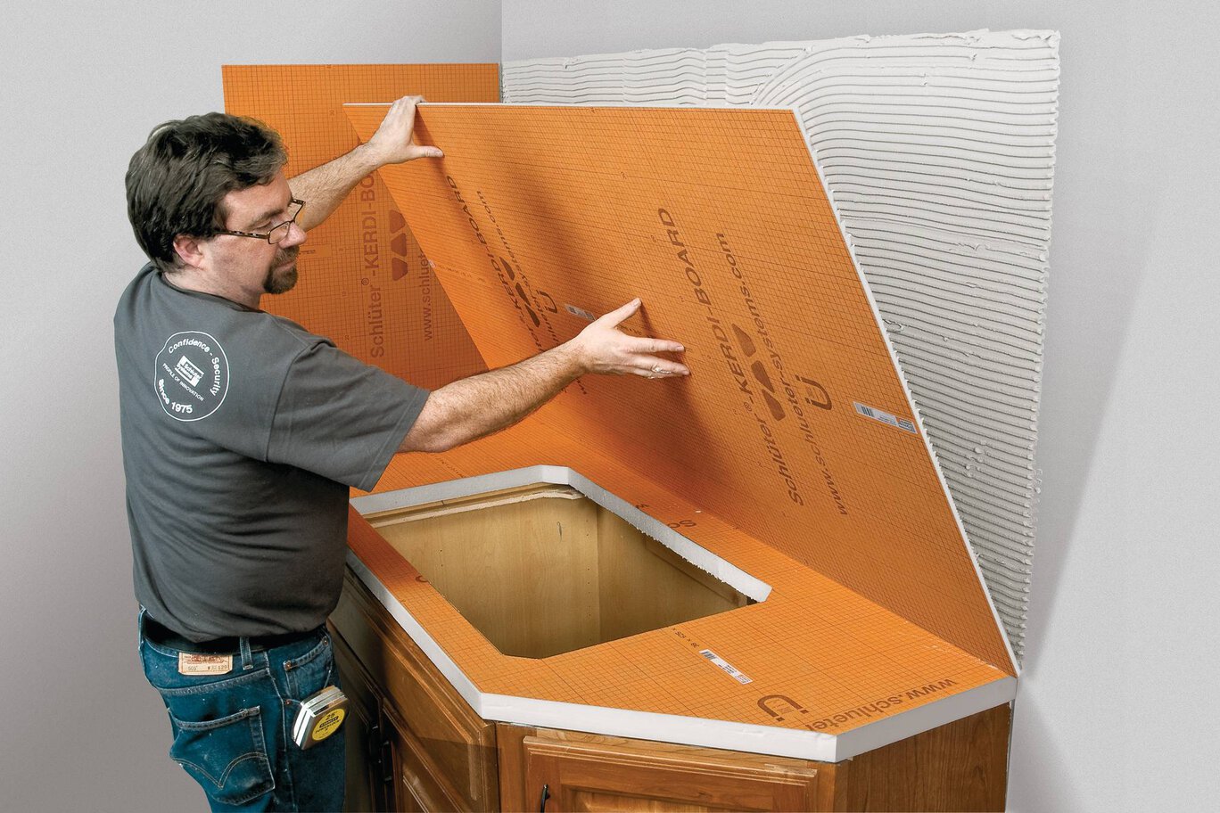 Waterproof, multifunctional tile substrate and building panel