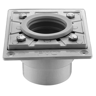 Square Shower Drain Base 4 3 / 8in X 5 9 / 16in X 3in (pvc)