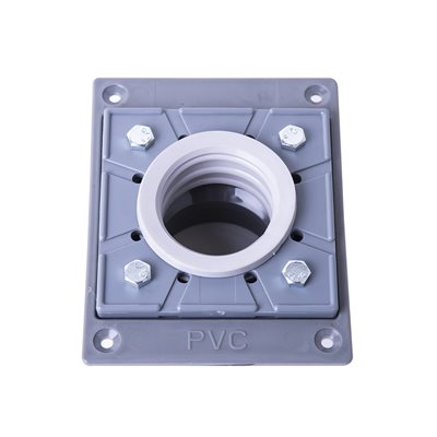 Square Shower Drain Base 4 3 / 8in X 5 9 / 16in X 3in (pvc)