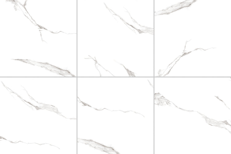Statuario Rectified Porcelain Tile 12x24 @4.99/sf, 24x48 @6.00/sf And 40x40 @6.74/sf