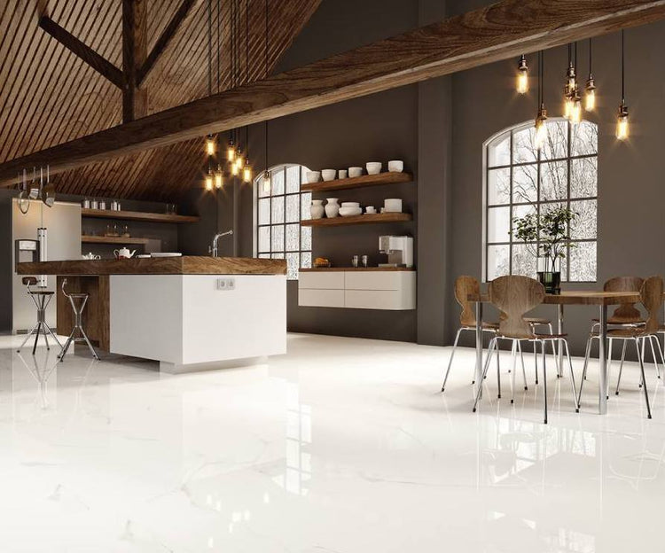 Statuario Rectified Porcelain Tile 12x24 @4.99/sf, 24x48 @6.00/sf And 40x40 @6.74/sf