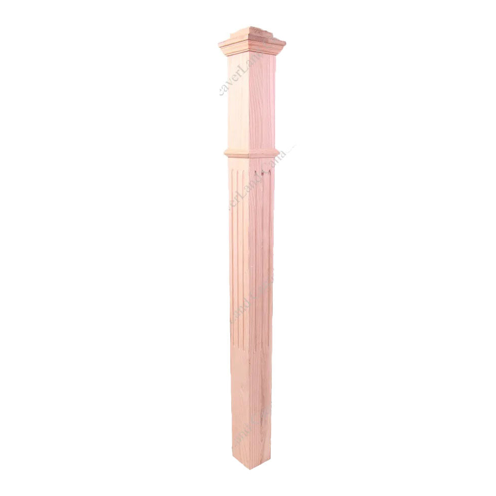 PF101 F1 Fluted 3 1/2”*48” Red Oak