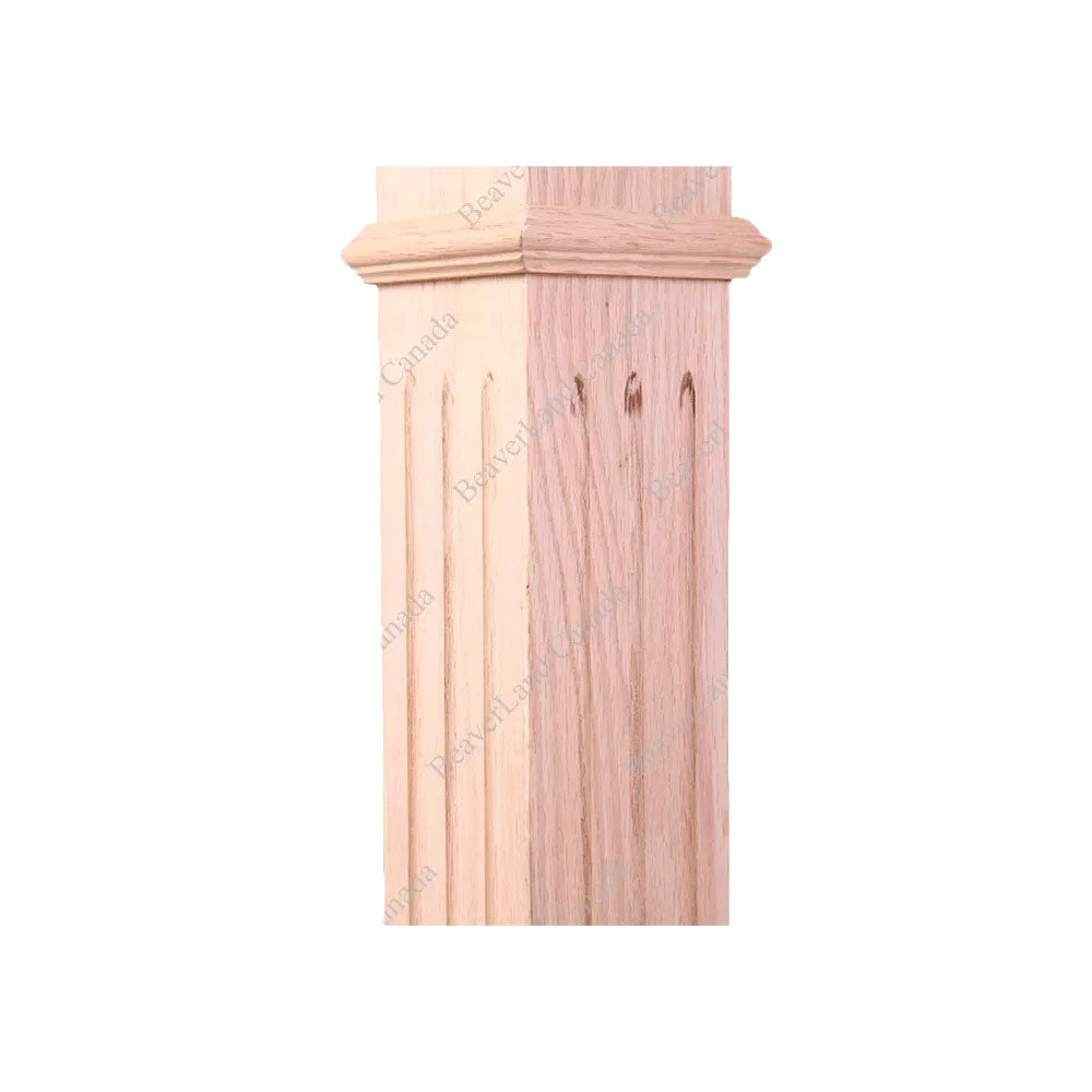 PF101 F1 Fluted 3 1/2”*48” Red Oak