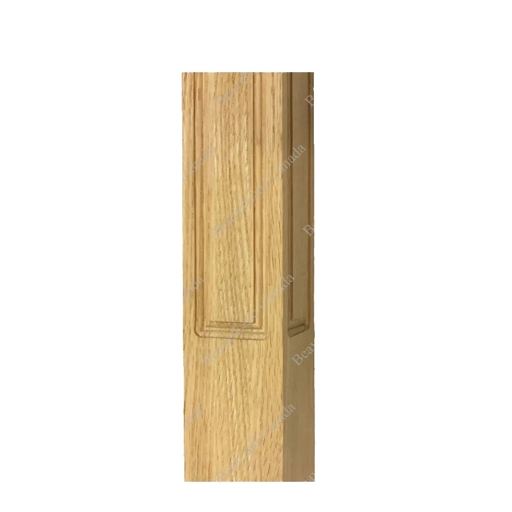 NF107 F7 Pin-Top Newel Post Embossed 2 3/4”*2 3/4”*44” Red Oak