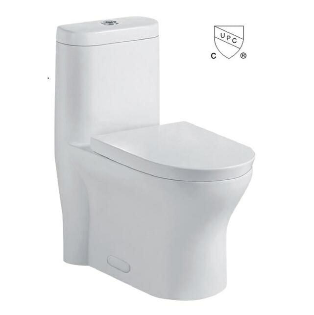 DUAL FLUSH 1 PIECE TOILET WITH ELONGATED BOWL-7208