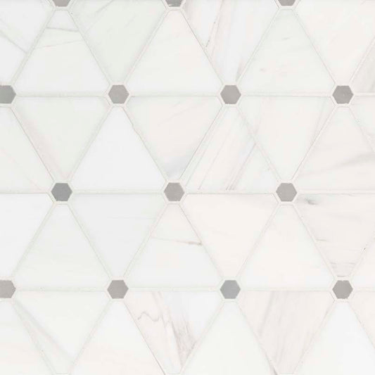 Bianco Dolomite Pinwheel Polished @25.70/sf