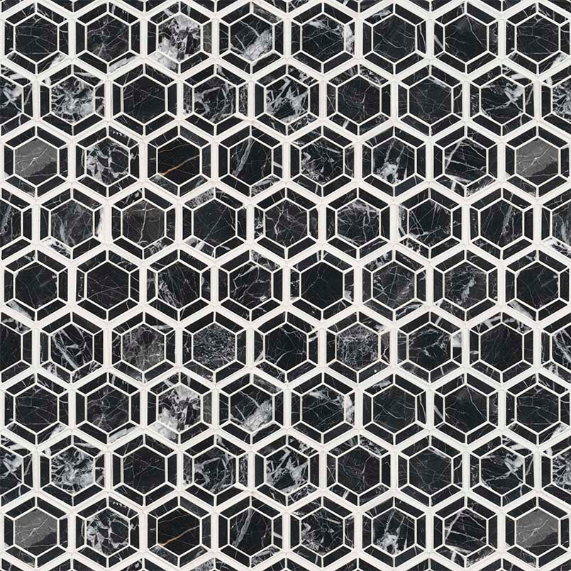 Hexagono Nero Polished