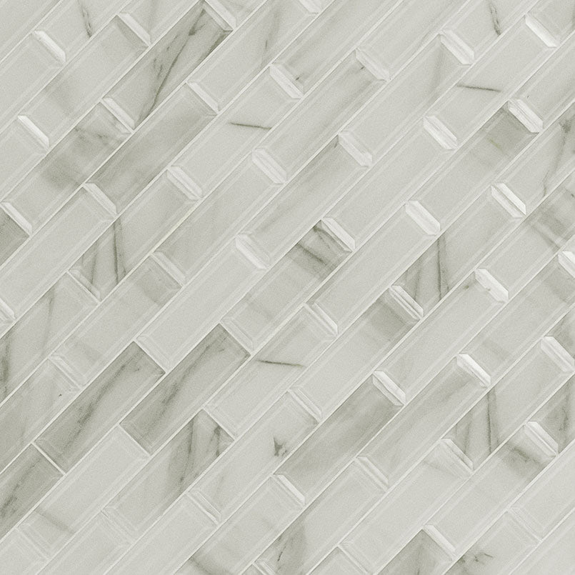 Ivory Amber Beveled Subway @22.39/sf