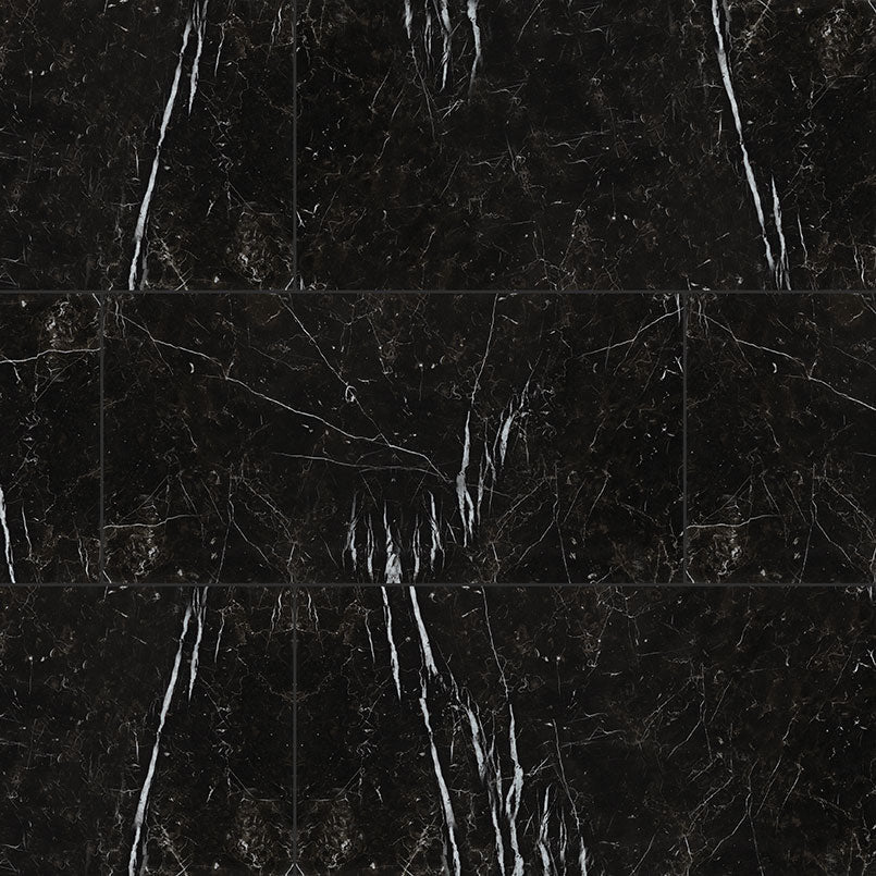 Marquina Noir Porcelain Tile