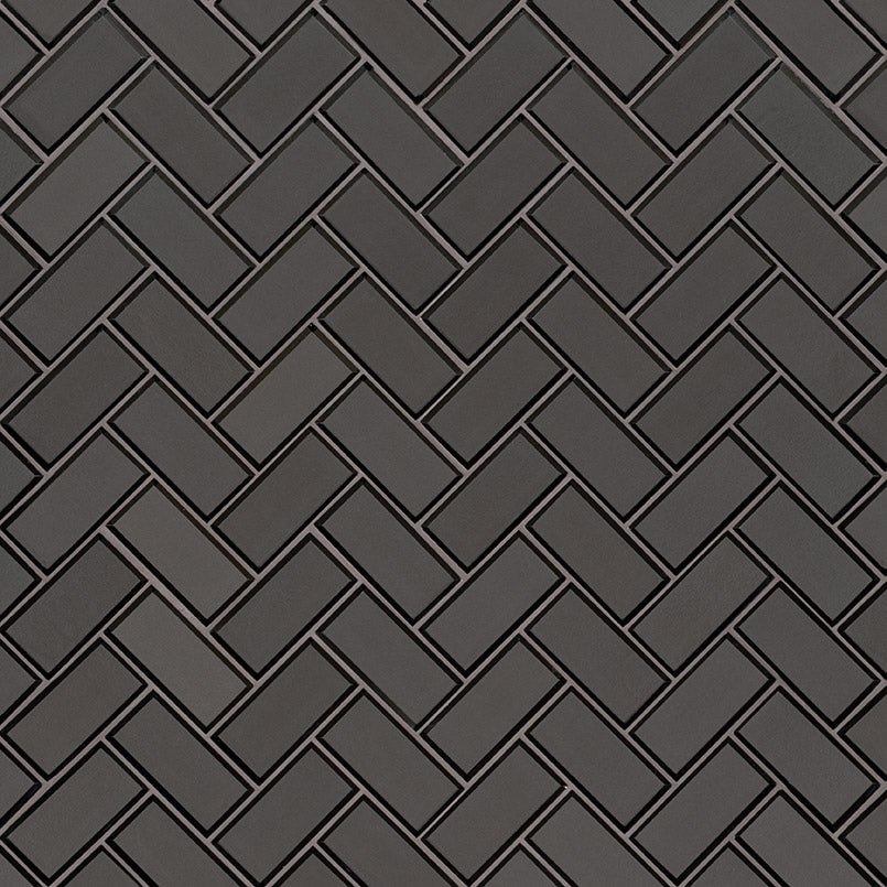 Metallic Gray Bevel Herringbone @25.94/sf