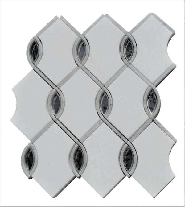 WATERJET MARBLE MOSAIC WITH MIRRORS