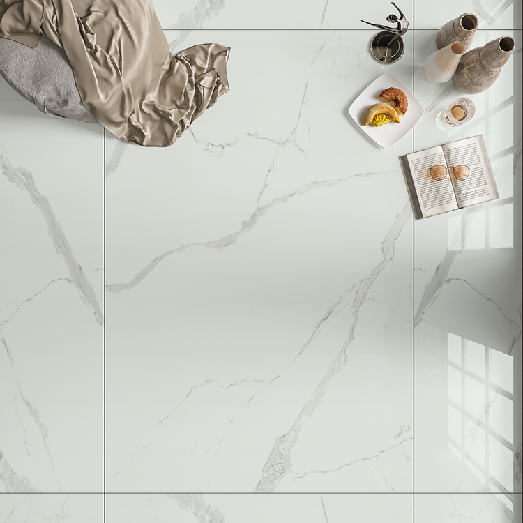 Statuario Goya Rectified Porcelain Slab 48x72 @10.99/sf
