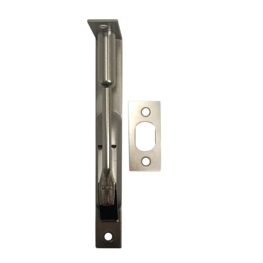 Door Flush Bolt Steel En Acier 6in x 3/4in Satin Nickel