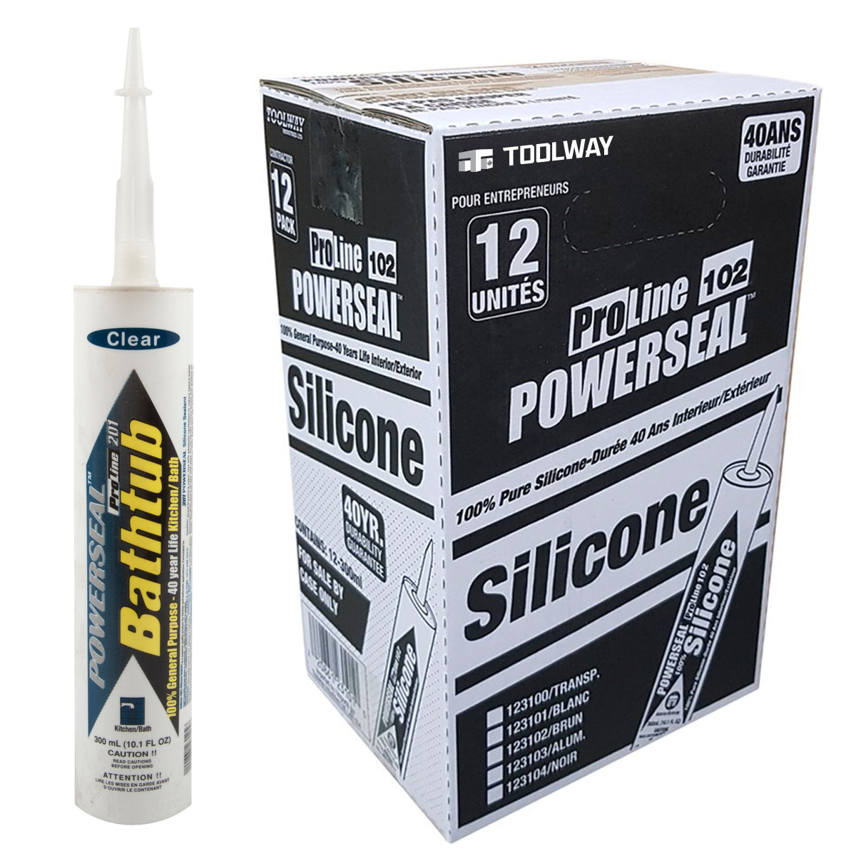 ProLine 201 Kitchen & Bath 100% Silicone Sealant 300ml