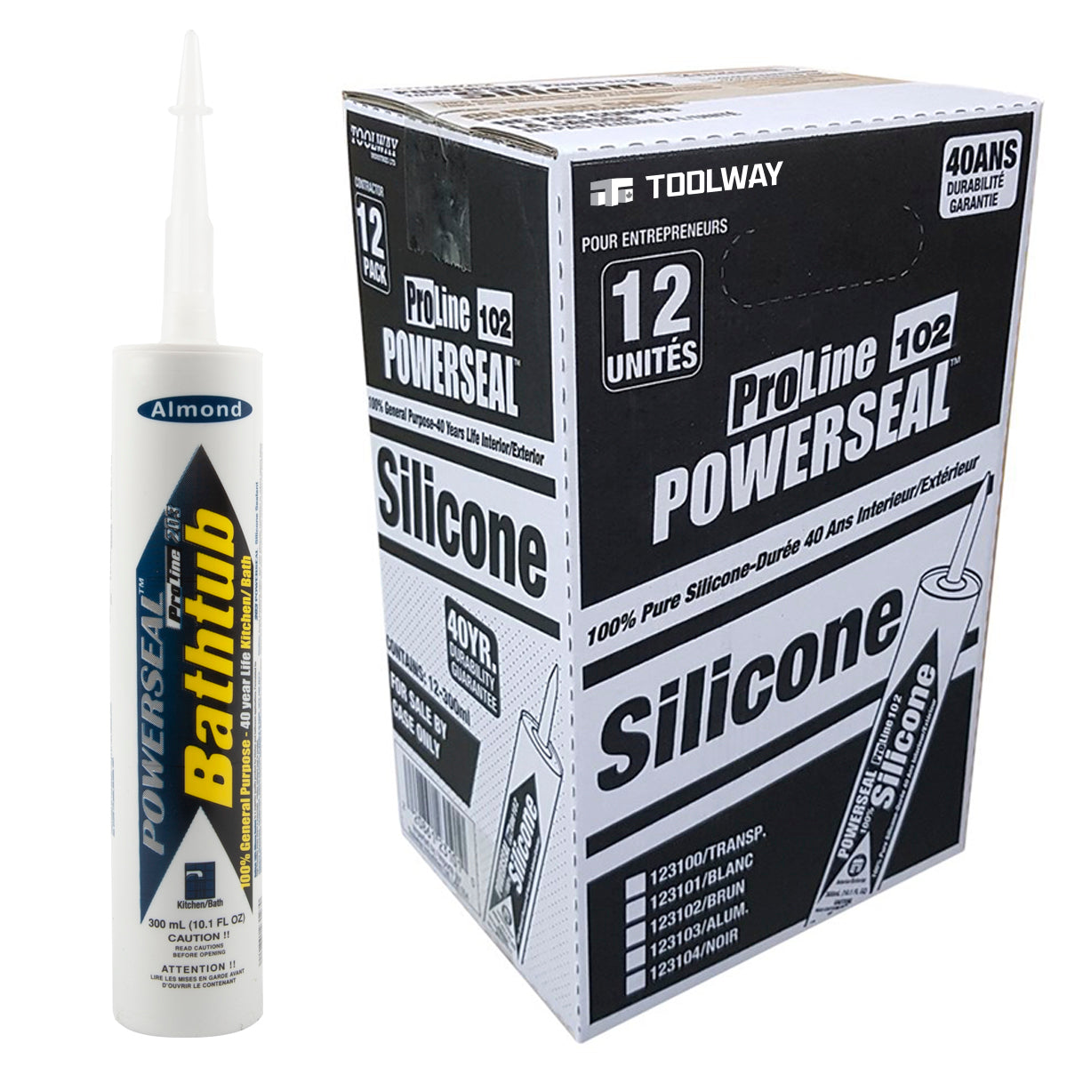 ProLine 201 Kitchen & Bath 100% Silicone Sealant 300ml