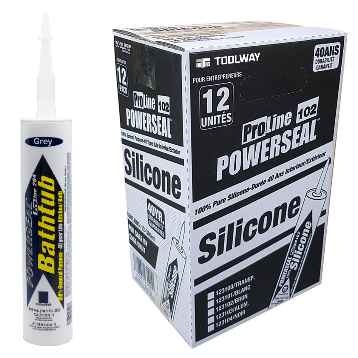 ProLine 201 Kitchen & Bath 100% Silicone Sealant 300ml