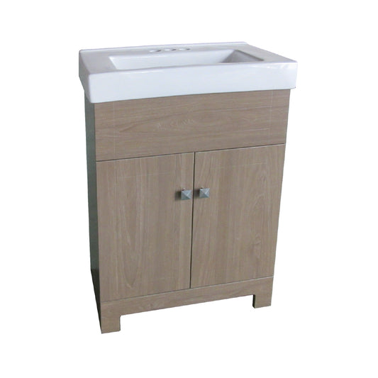 2-Door Barnboard Vanity and Ceramic Top