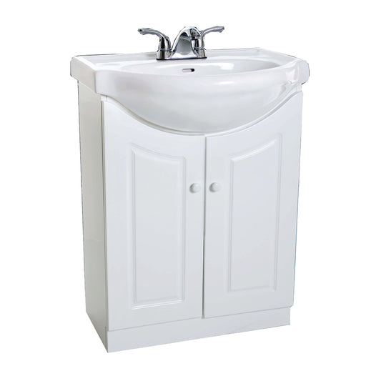 2-Door Vanity with White Ceramic Top
