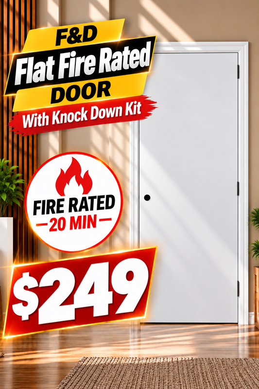 Flat Fire Rated Door With Knock Down Kit