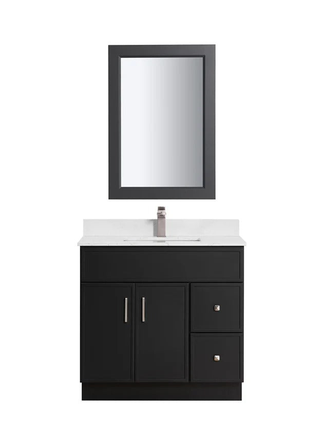 42" Shaker Single Sink Vanity with Slim Panels