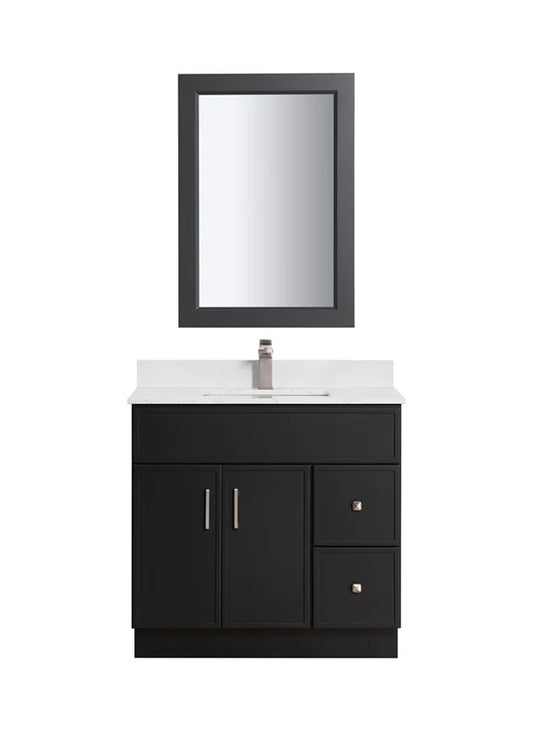 36" Shaker Single Sink Vanity with Slim Panels