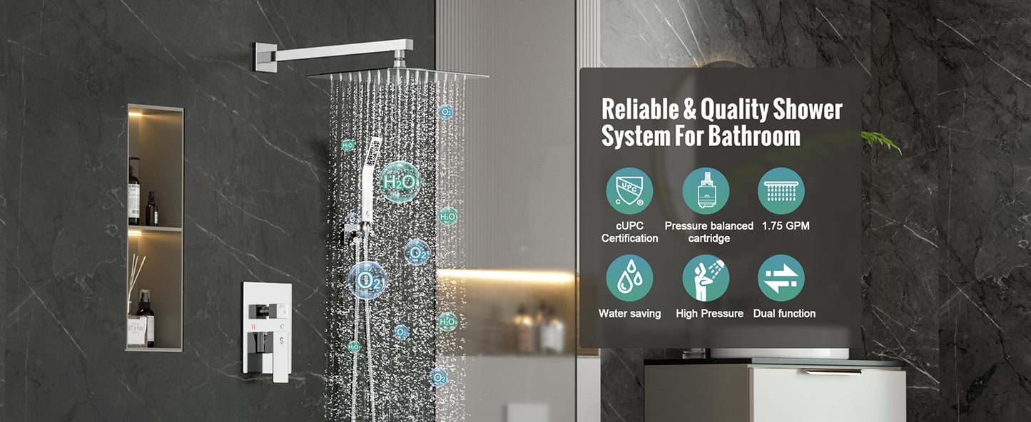 2 Way Shower Set 10 inch