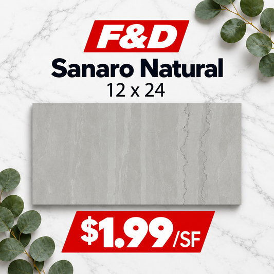 Sanaro Natural Polished 12x24 @1.99/sf