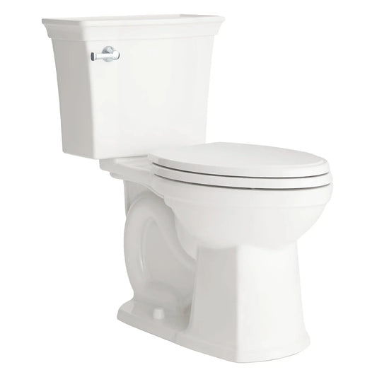 American Standard ESTATE VORMAX Elongated 4.8 LPF Two Piece Toilet Right Height White Less Seat