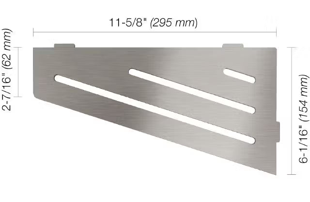 Schluter® SHELF-E Quadrilateral Wave Corner