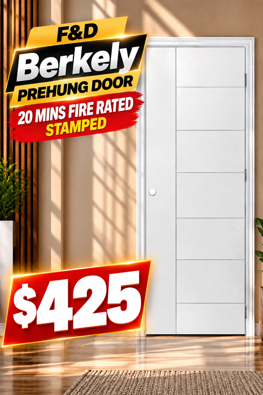 Berkely PreHung 20 Mins Fire Rated Door Stamped