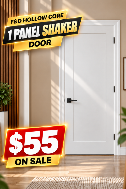 F&D 1 Panel Shaker Hollow Core Door