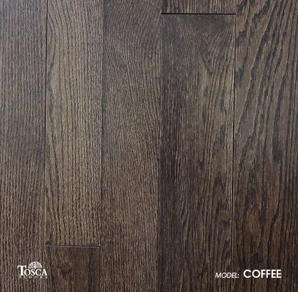 Solid Hardwood Hand Scraped -Coffee @6.34/sf