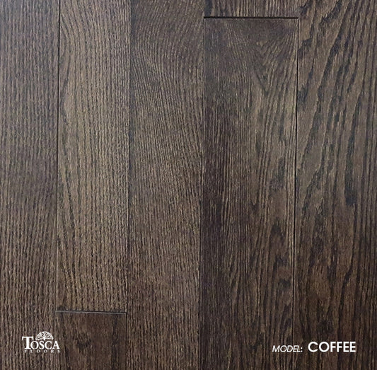 Solid Hardwood Hand Scraped -Coffee @6.34/sf